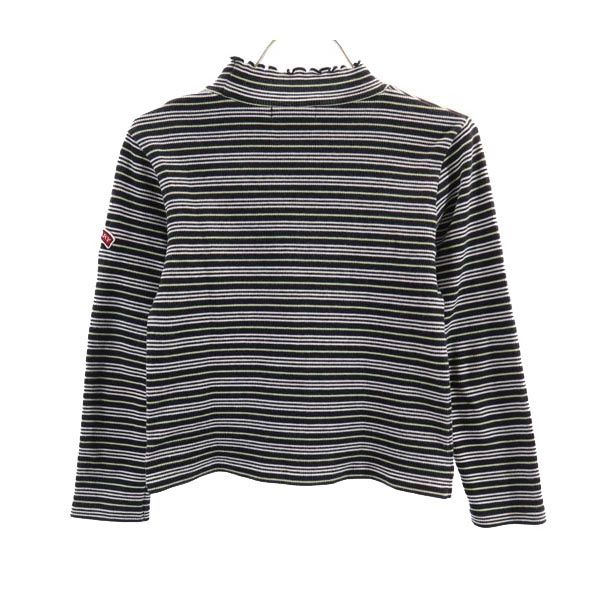 BURBERRY バーバリー 日本製 ボーダー 長袖 ニット 130 ブラック系 セーター キッズ