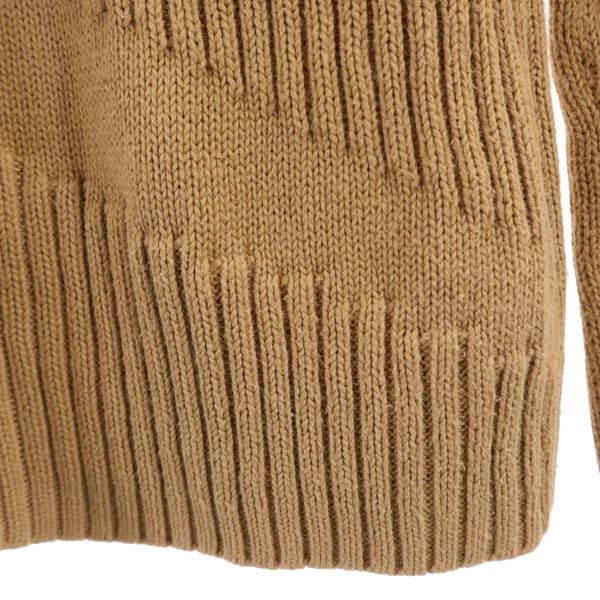 ARMANI EXCHANGE アルマーニエクスチェンジ 90s オールド 長袖 ニット ジップジャケット S ブラウン系 レディース