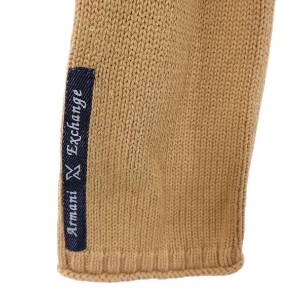 ARMANI EXCHANGE アルマーニエクスチェンジ 90s オールド 長袖 ニット ジップジャケット S ブラウン系 レディース