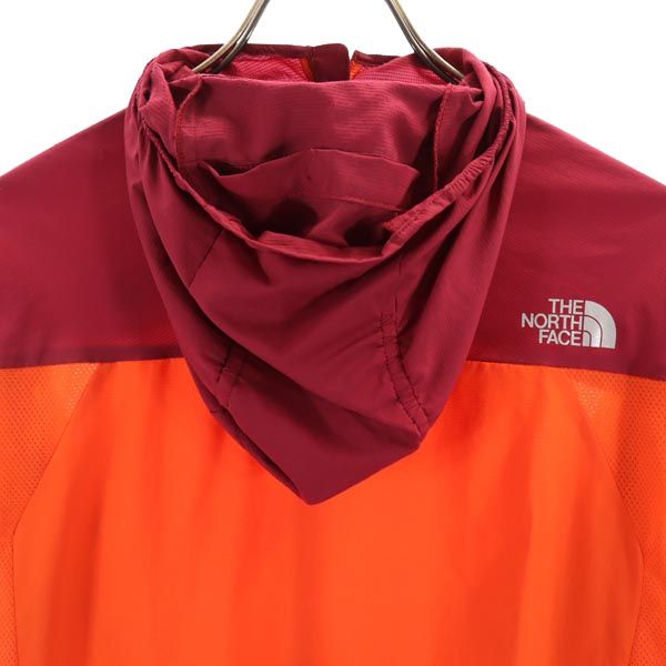 THE NORTH FACE ノースフェイス NP21257 アウトドア プリント ナイロンジャケット S オレンジ系 パーカー ロゴ メンズ