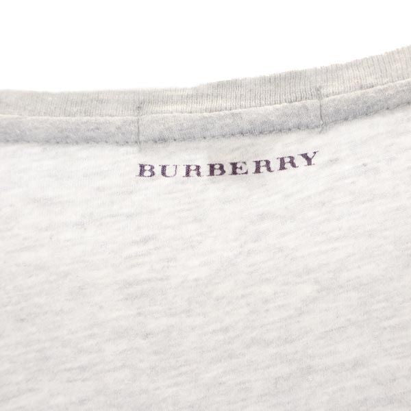 BURBERRY バーバリー 三陽商会 プリント 長袖 Tシャツ 8Y 128cm グレー系 ロンT キッズ