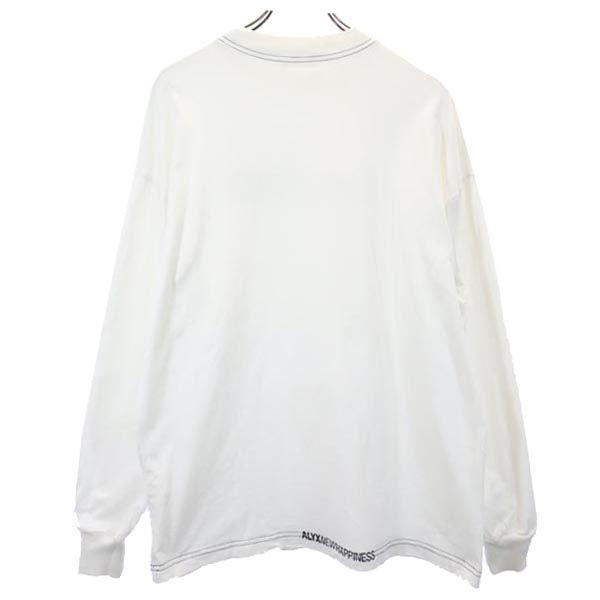 ALYX アリクス プリント 長袖 Tシャツ S ホワイト系 ロンT メンズ