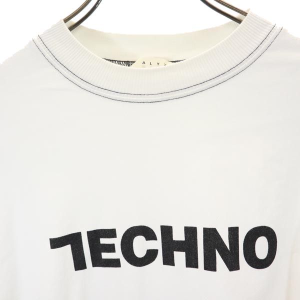 ALYX アリクス プリント 長袖 Tシャツ S ホワイト系 ロンT メンズ