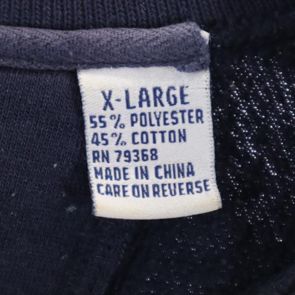 DANAGGERS 90s オールド プリント 長袖 スウェット トレーナー XL ネイビー プルオーバー メンズ