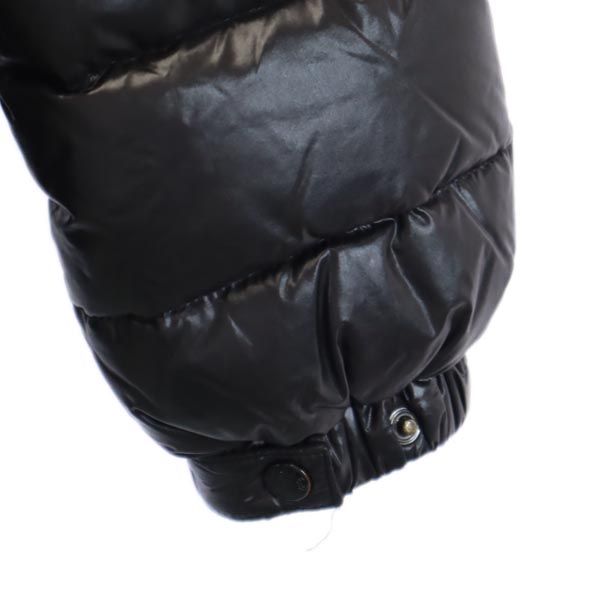 MONCLER モンクレール ダウンジャケット 128cm 黒 ロゴ刺繍 キッズ