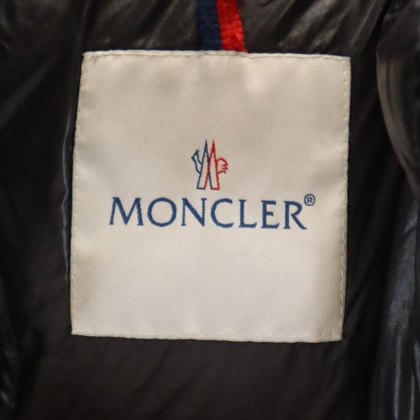 MONCLER モンクレール ダウンジャケット 128cm 黒 ロゴ刺繍 キッズ