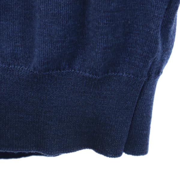 JOHN SMEDLEY ジョンスメドレー メリノウール100％ 長袖 ニット S ネイビー セーター メンズ