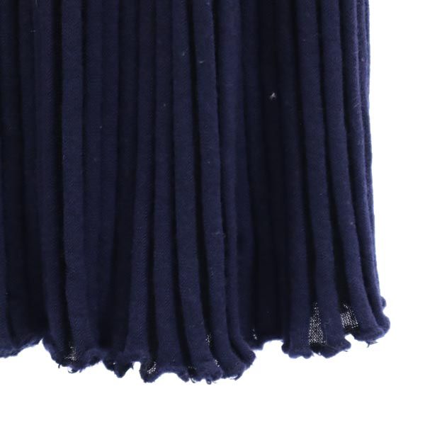 Sonia Rykiel ソニアリキエル イタリア製 ノースリーブ チュニック ニット XS ネイビー リブ レディース