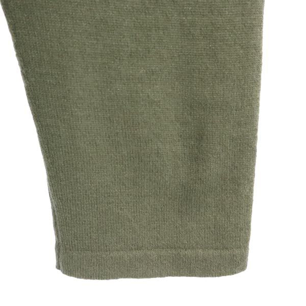 ISSEY MIYAKE イッセイミヤケ カシミヤ100％ 長袖 ニット L モスグリーン セーター レディース