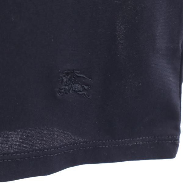 未使用 BURBERRY バーバリー 三陽商会 日本製 長袖 アンサンブル カットソー 2 ブラック LONDON キャミソール シャーリング レディース