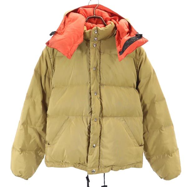 BEAUTY&YOUTH UNITED ARROWS ビューティアンドユースユナイテッドアローズ × クレセント コラボ USA製 ダウンジャケット XS ブラウン Crescent Down Works メンズ