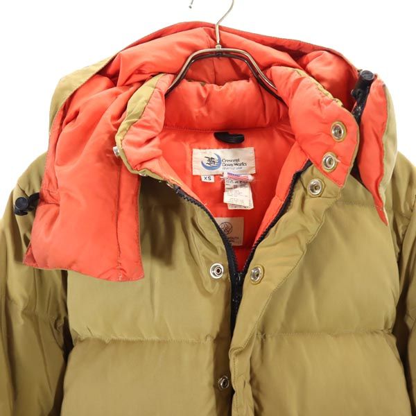 BEAUTY&YOUTH UNITED ARROWS ビューティアンドユースユナイテッドアローズ × クレセント コラボ USA製 ダウンジャケット XS ブラウン Crescent Down Works メンズ