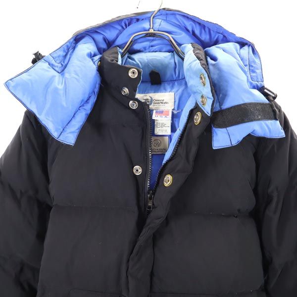 BEAUTY&YOUTH UNITED ARROWS ビューティアンドユースユナイテッドアローズ × クレセント コラボ USA製 ダウンジャケット XS ブラック Crescent Down Works フード メンズ