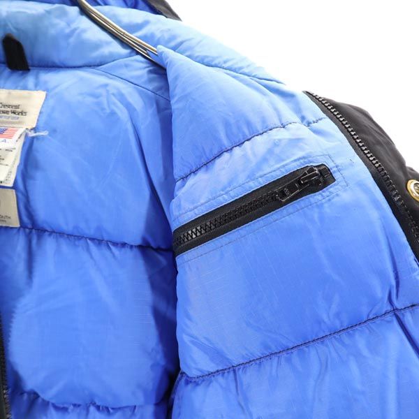 BEAUTY&YOUTH UNITED ARROWS ビューティアンドユースユナイテッドアローズ × クレセント コラボ USA製 ダウンジャケット XS ブラック Crescent Down Works フード メンズ