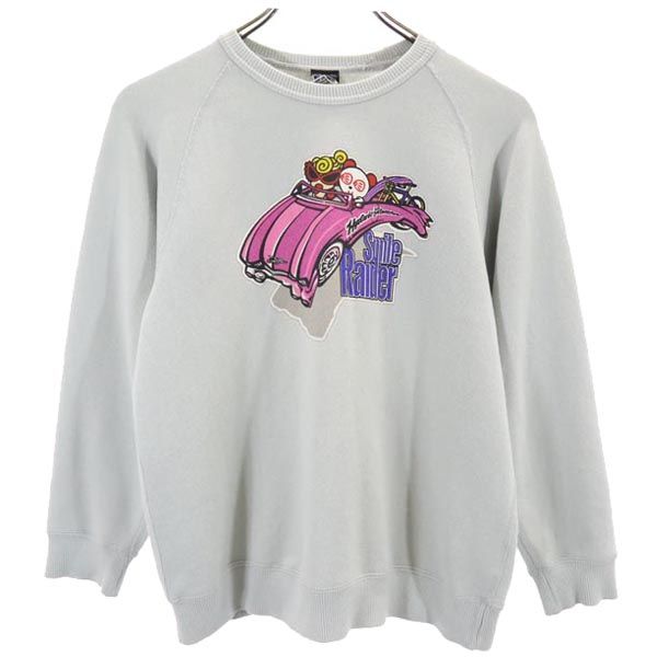 HYSTERIC ヒステリック プリント 長袖 トレーナー 140 グレー系 ロゴ キッズ