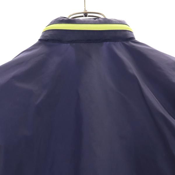 adidas アディダス ナイロンジャケット 140 ネイビー系 ロゴ刺繍 キッズ