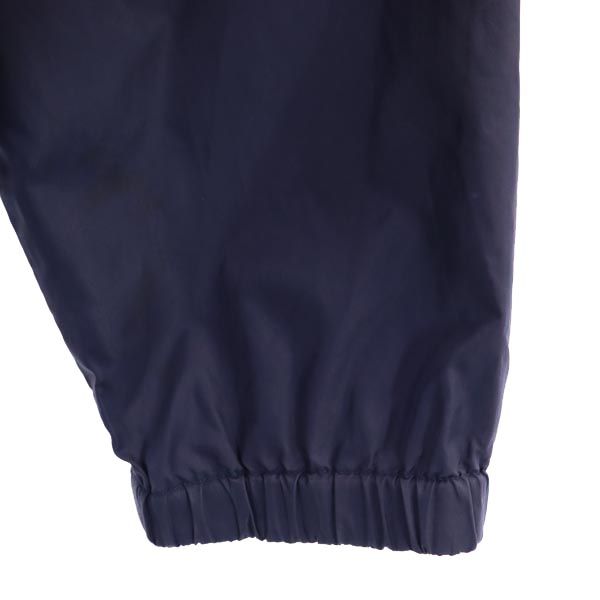 adidas アディダス ナイロンジャケット 140 ネイビー系 ロゴ刺繍 キッズ