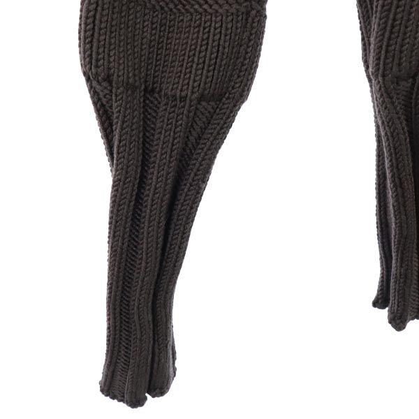 FENDI フェンディ イタリア製 長袖 Vネック ニット 40 ブラウン系 セーター レディース