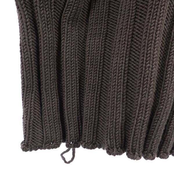 FENDI フェンディ イタリア製 長袖 Vネック ニット 40 ブラウン系 セーター レディース