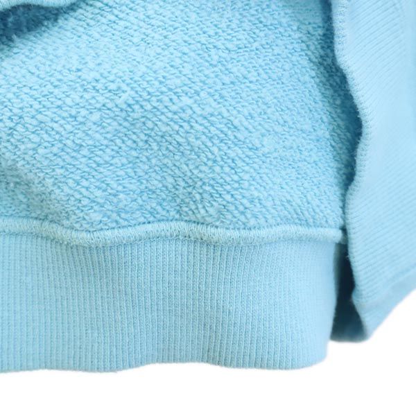 BABY MILO ベイビーマイロ 日本製 プリント 長袖 スウェット トレーナー 130 ブルー系 裏起毛 A BATHING APE キッズ