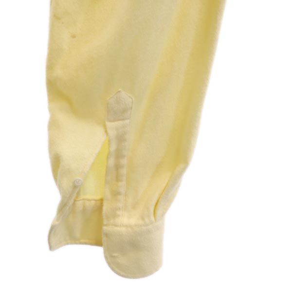 LUCIANO BARBERA ルチアーノバルベラ イタリア製 長袖 ボタンダウンシャツ M イエロー系 メンズ