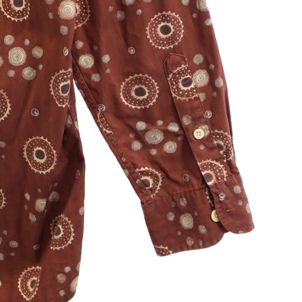 J.CREW ジェイクルー 長袖 スタンドカラー シャツ S ブラウン系 メンズ