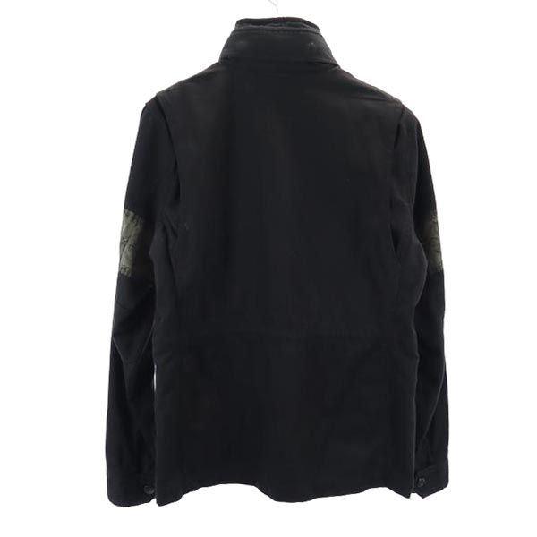 Lui's ルイス 長袖 ミリタリージャケット S ブラック ワークジャケット メンズ