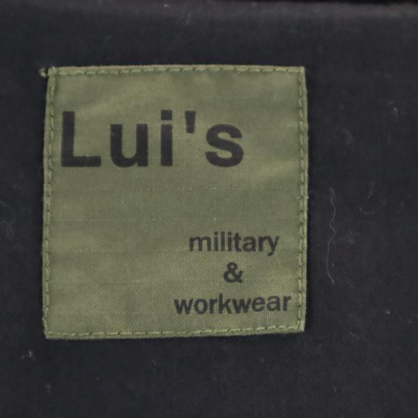 Lui's ルイス 長袖 ミリタリージャケット S ブラック ワークジャケット メンズ