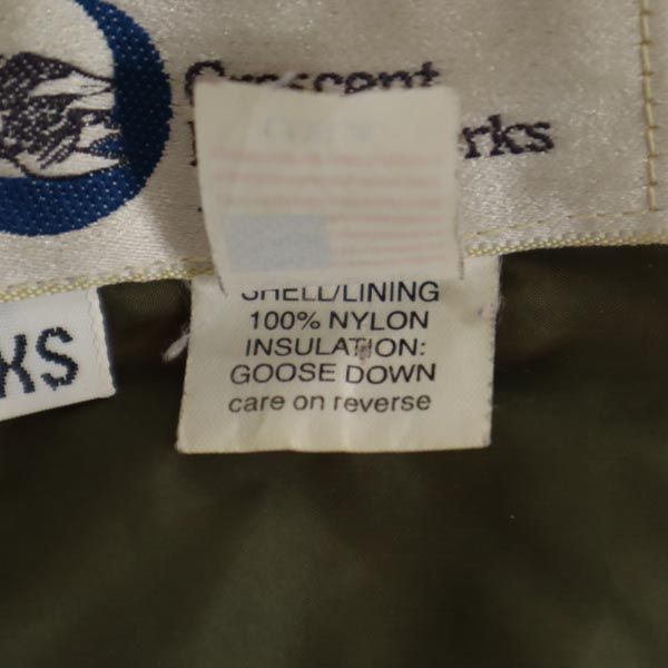 Crescent Down Works クレセントダウンワークス USA製 ダウンジャケット XS レッド系 メンズ