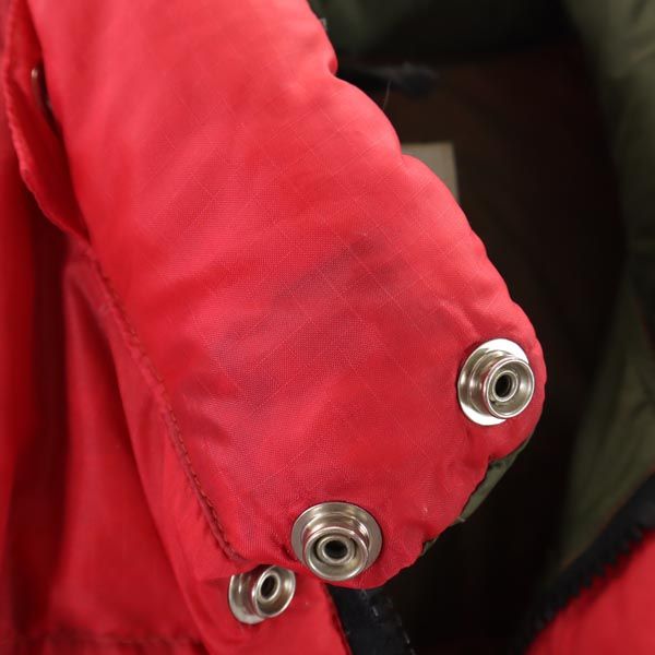 Crescent Down Works クレセントダウンワークス USA製 ダウンジャケット XS レッド系 メンズ