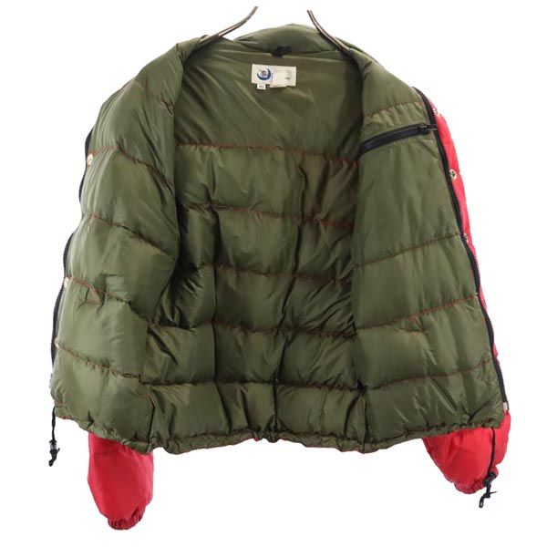 Crescent Down Works クレセントダウンワークス USA製 ダウンジャケット XS レッド系 メンズ