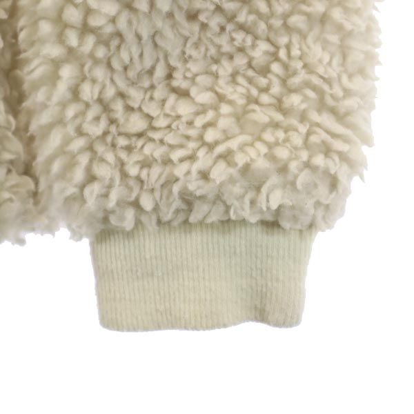 パタゴニア アウトドア 長袖 ノーカラー ボアジャケット XL14 ベージュ系 patagonia キッズ