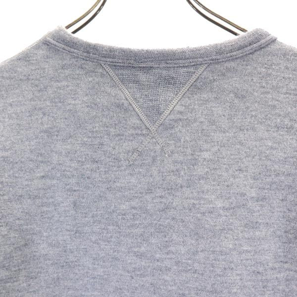 yetiua 日本製 長袖 トレーナー S グレー系 スウェット 裏フリース メンズ