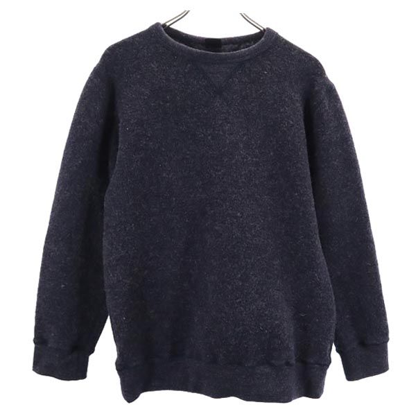 yetiua 日本製 長袖 トレーナー S グレー系 スウェット 裏フリース メンズ