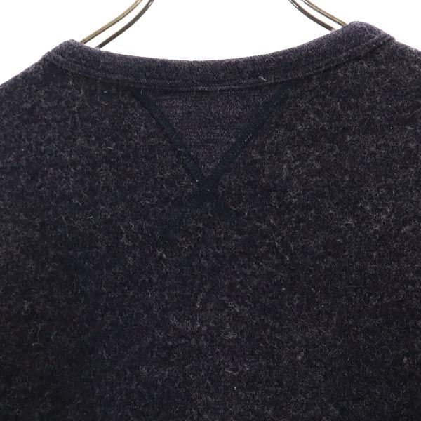 yetiua 日本製 長袖 トレーナー S グレー系 スウェット 裏フリース メンズ