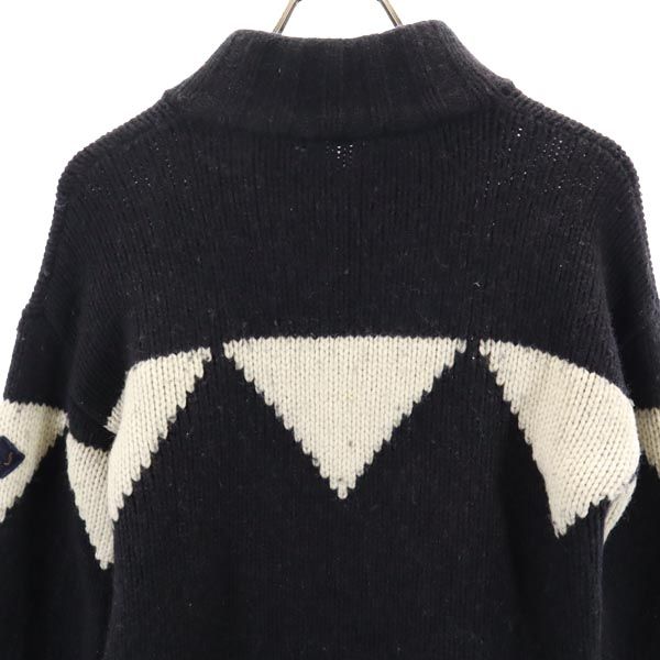 ARMANI JEANS アルマーニジーンズ ニットジャケット M ブラック系 メンズ