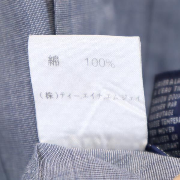 TOMMY HILFIGER トミーヒルフィガー 90s オールド 長袖 ボタンダウンシャツ M ネイビー系 メンズ