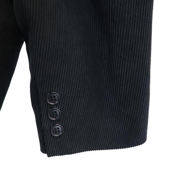 henri luc chapuis アンリリュシャピュイ コーデュロイ テーラードジャケット S 黒 メンズ