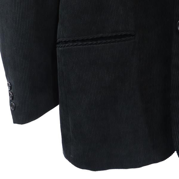 henri luc chapuis アンリリュシャピュイ コーデュロイ テーラードジャケット S 黒 メンズ