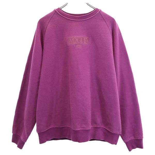 KITH キス × ヴォーグ コラボ 長袖 トレーナー M 紫系 × VOGUE スウェット メンズ