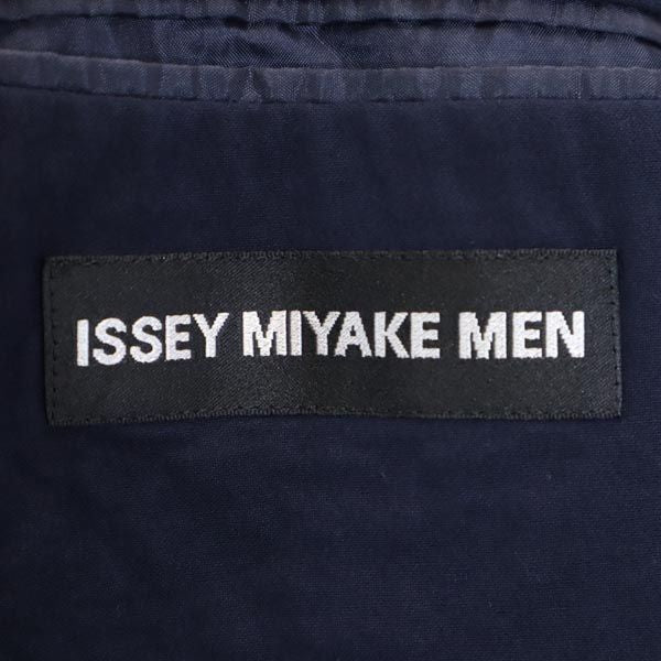 イッセイミヤケ 日本製 テーラードジャケット 2 ネイビー ISSEY MIYAKE メンズ