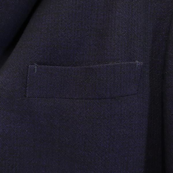 ISSEY MIYAKE イッセイミヤケ ウールリネンブレンド テーラードジャケット 1 ネイビー 日本製 メンズ