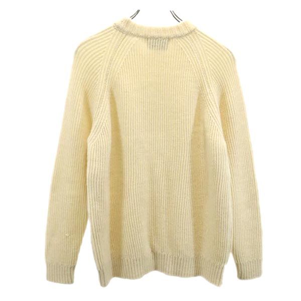 Kerry woollen mills ケリーウーレンミルズ イギリス製 長袖 ウール セーター 36 アイボリー ニット レディース