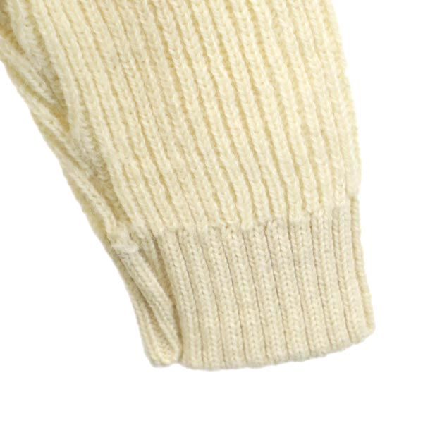 Kerry woollen mills ケリーウーレンミルズ イギリス製 長袖 ウール セーター 36 アイボリー ニット レディース