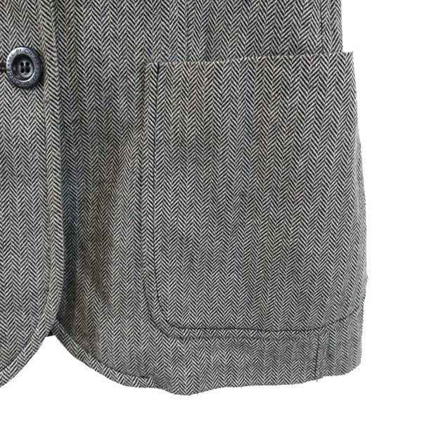 SEE BY CHLOE シーバイクロエ ウールブレンド 長袖 テーラードジャケット USA4 グレー系 ヘリンボーン レディース