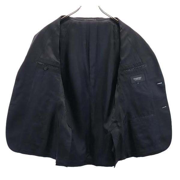 BURBERRY BLACK LABEL バーバリーブラックレーベル 三陽商会 ウールブレンド テーラードジャケット S ネイビー系 メンズ