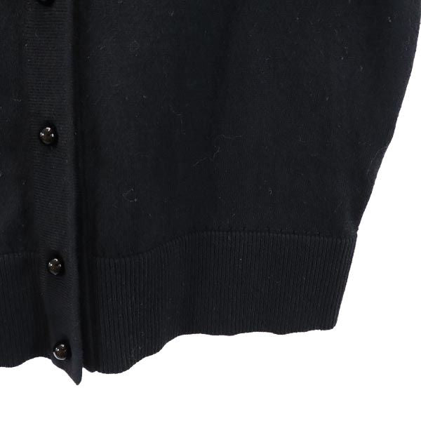 Kate Spade ケイトスペード 長袖 コットン ニット カーディガン XS 黒 レディース