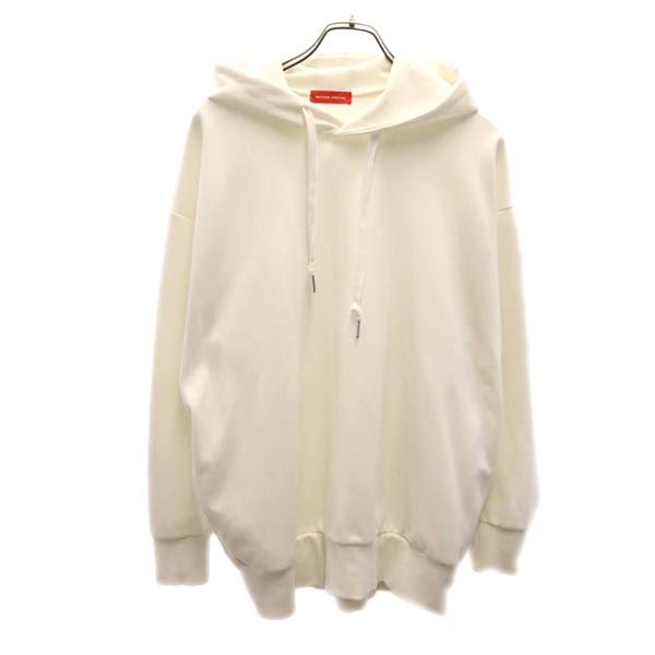 MAISON SPECIAL メゾンスペシャル プライムオーバー ダンボールニット スウェットパーカー  ホワイト ユニセックス メンズ