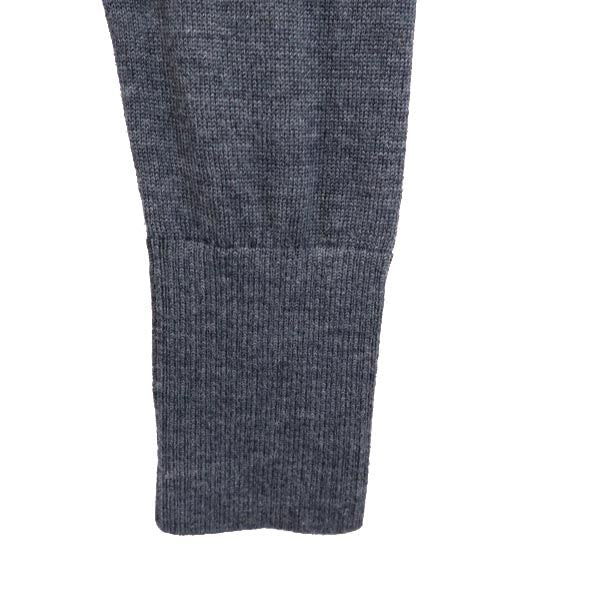 8100 エイティワンハンドレッド 長袖 ニット ワンピース S グレー系 レディース