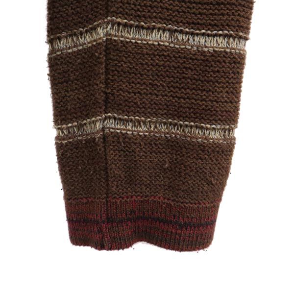 glamb グラム 総柄 長袖 セーター 3 ブラウン系 ニット メンズ